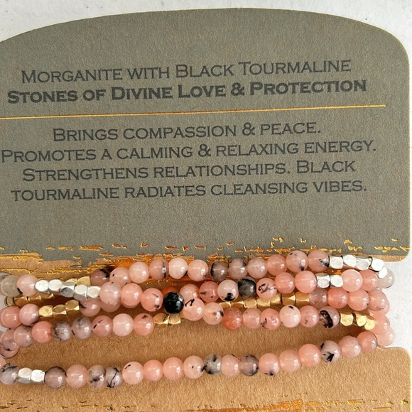 Combination necklace or bracelet made of beaded stones by Scott - Picture 5 of 7